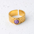 Thais Gold Statement Open Ring - Gold (Style 12) [PBH24ZPQ]