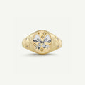 Cristel Adjustable Motif Rings - White Bow [6F0FXWA7]