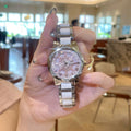 Classic Roman Numeral Bracelet Watch - Pink [S4LVY27W]