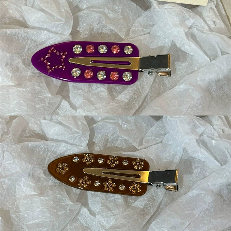 Malika Acetate Hair Clip - Purple Star + Coco Tortoiseshell