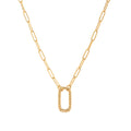 Geometric Charm Chain Necklace - Style 2 Necklace [KD7BGLRZ]
