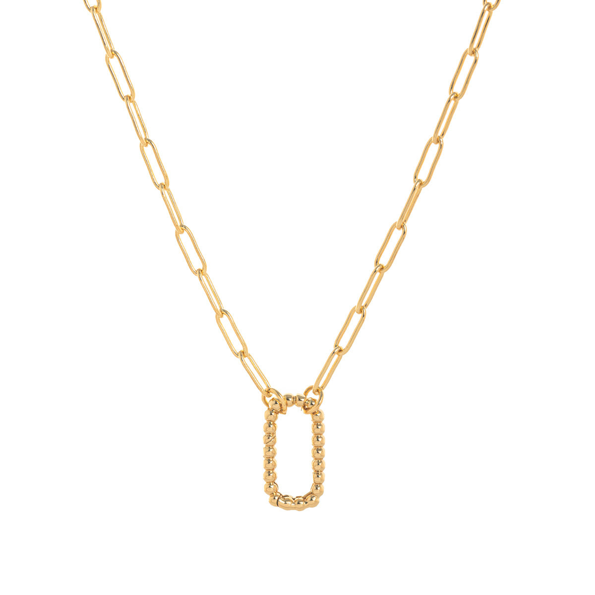 Geometric Charm Chain Necklace - Style 2 Necklace [KD7BGLRZ]