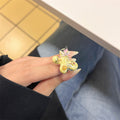 Janya Butterfly Enamel Stacked Ring - B [E5EEFZUU]