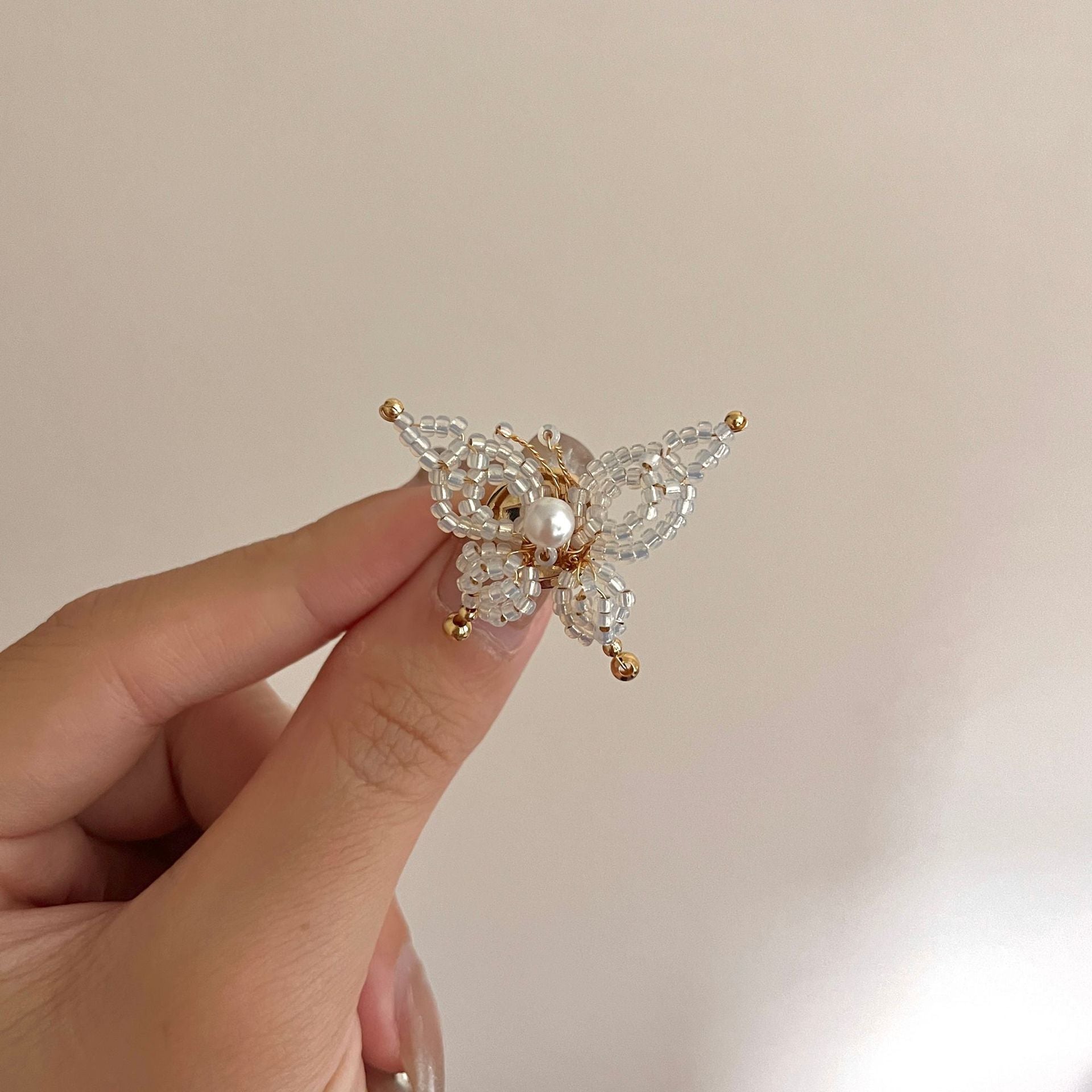 Kelsie Butterfly Stone Ring - Rose Pink [VVR5W81J]