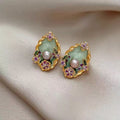 Brennan Baroque Pearl Stud Earrings - Style 1 [QUYZMY72]