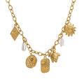 Dainty Fruit Pendant Necklace - Oval Sun Necklace [5YL6AZQQ]