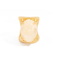 Chunky Resin Oval Ring - Off-white [Z09CXVF7]