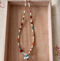 Dakotah Natural Stone Pendant Necklace - Pigeon Pendant Necklace [X3LO4ZZG]