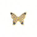 Dainty Birthstone Heart Locket Ring - Butterfly Charm [E9QMZ0QH]