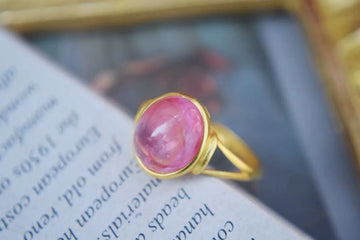 Isabella Jelly Pink Vintage Ring