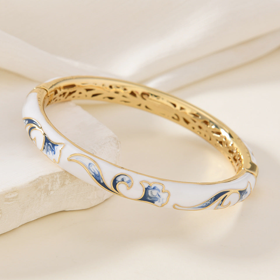 Eisley Cloisonne Enamel Bangle - Style 11 [REHZ59A0]
