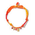 Charm Pendant Cord Necklace - Orange Mushroom Necklace [DC7PYH1W]