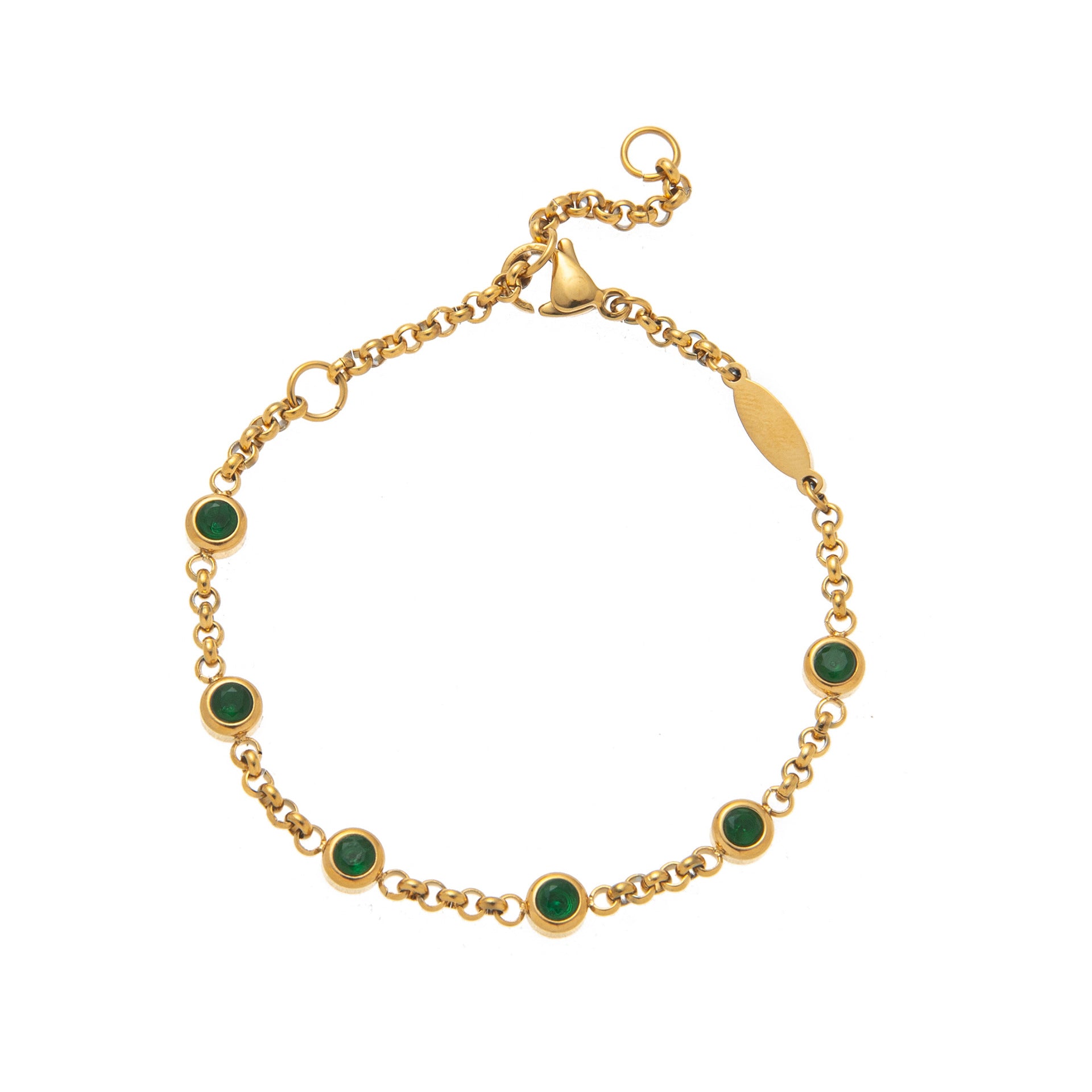 Hasset Delicate Birthstone Bracelet - May Birthstone [FAXDXBXJ]