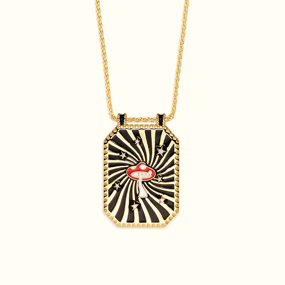Liani Celestial Charm Necklace - Black Mushroom [XS3NZ2PW]