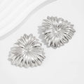 Leia Sculptural Ring Set - White K Earrings (Pair) [S9Q8VH8E]