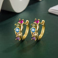 Jaymie Paved Huggie Hoops - Gold-Tone Style A [DYMLS6BN]