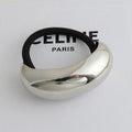 Glossy Metal Ponytail Cuff Hair Tie - Silver Large [VSW40GMG]