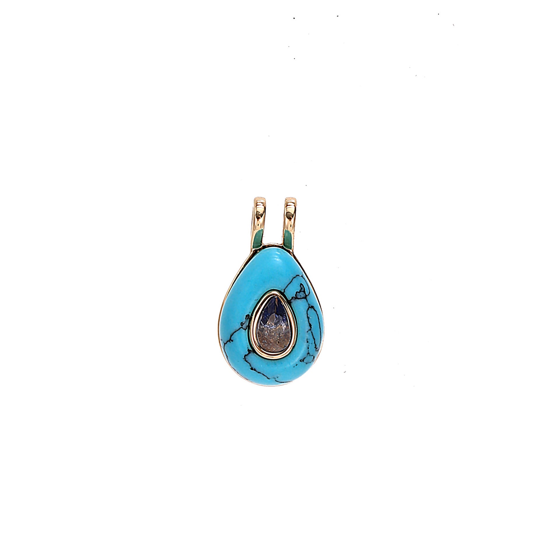 Naudia Zircon Birthstone Necklace - December (Natural Stone Pendant) [8EDV16GQ]