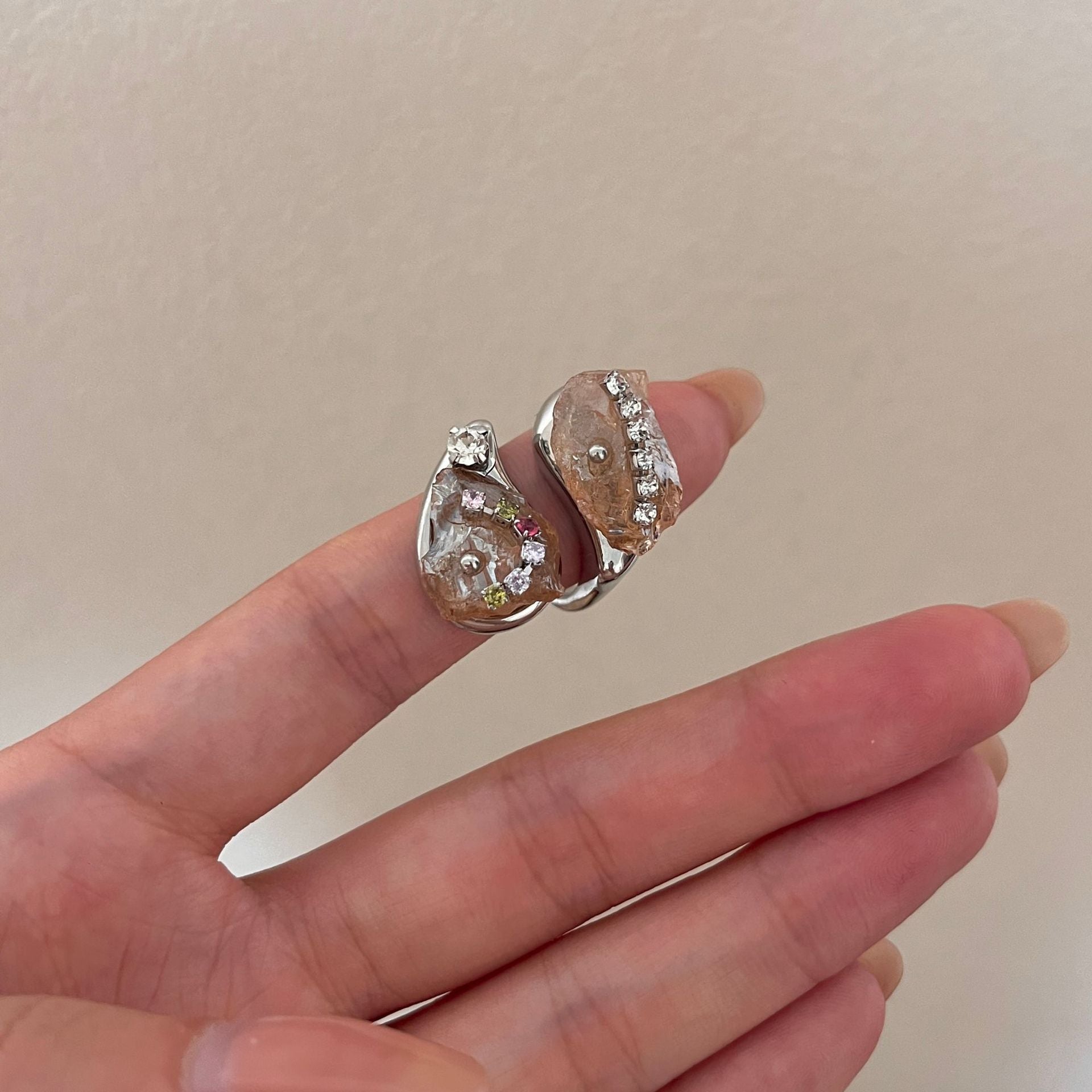 Caylie Maillard Stone Flower Ring - R-1139 [HR1ZXFYT]