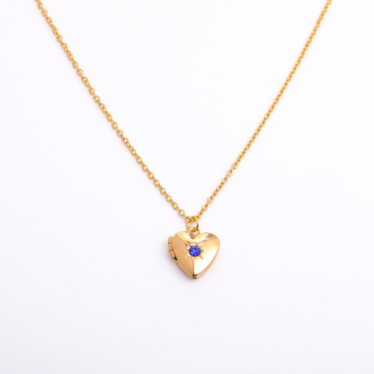 Anayah Birthstone Heart Locket - September [5LEC2VJW]