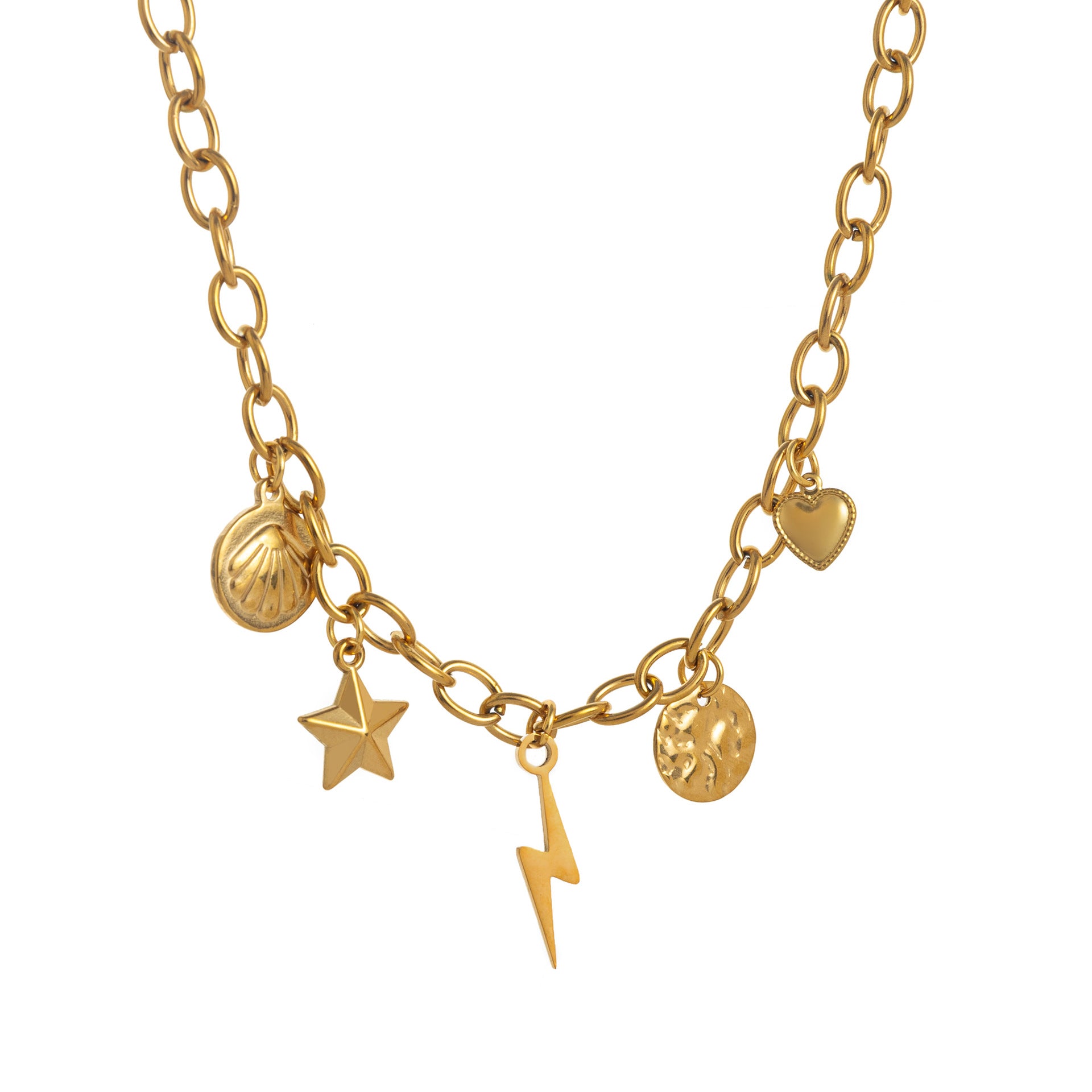 Dainty Fruit Pendant Necklace - Lightning Bolt Necklace [5DV23FN6]