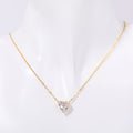 Maryella Birthstone Love Necklace - April [OKB2SS71]
