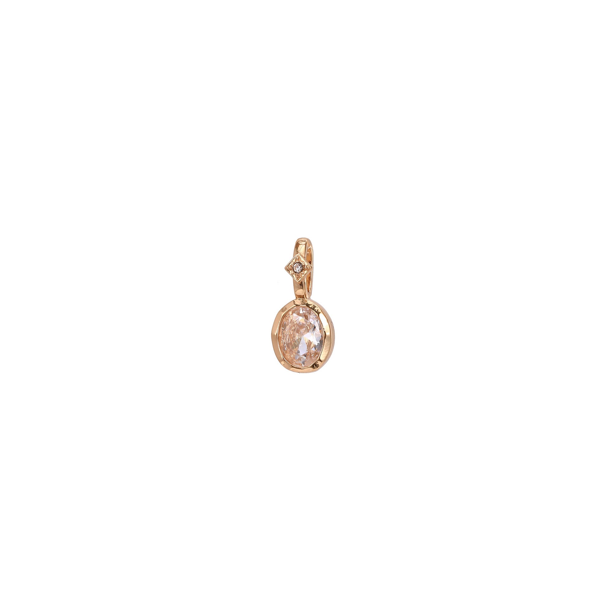 Birthstone Pendant Necklace - April Pendant Only [W81P5LFP]