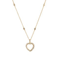 Openable Heart Locket Pendant Necklace - Heart Locket Necklace - Empty [VXAY248V]
