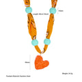 Mercedes Silk Heart Choker - Style 4 [EAK2SWWA]