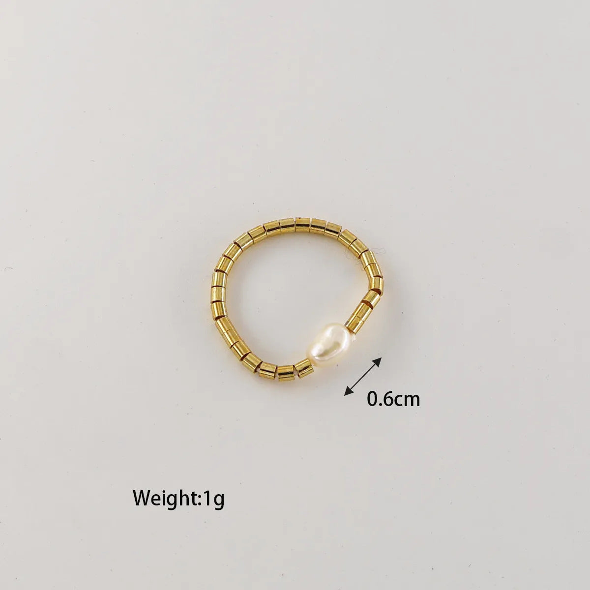 Danely Natural Stone Bracelet - White (Size 7) [H7ADMYPR]