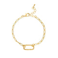 Adjustable Paperclip Chain Necklace - Style 3 Open Bracelet [0KTWHV61]