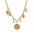Dainty Fruit Pendant Necklace - Fish Disc Necklace [DG5F0I8O]