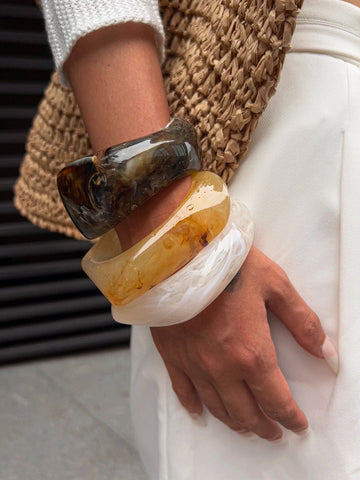 Rylea Resin Chunky Bangle