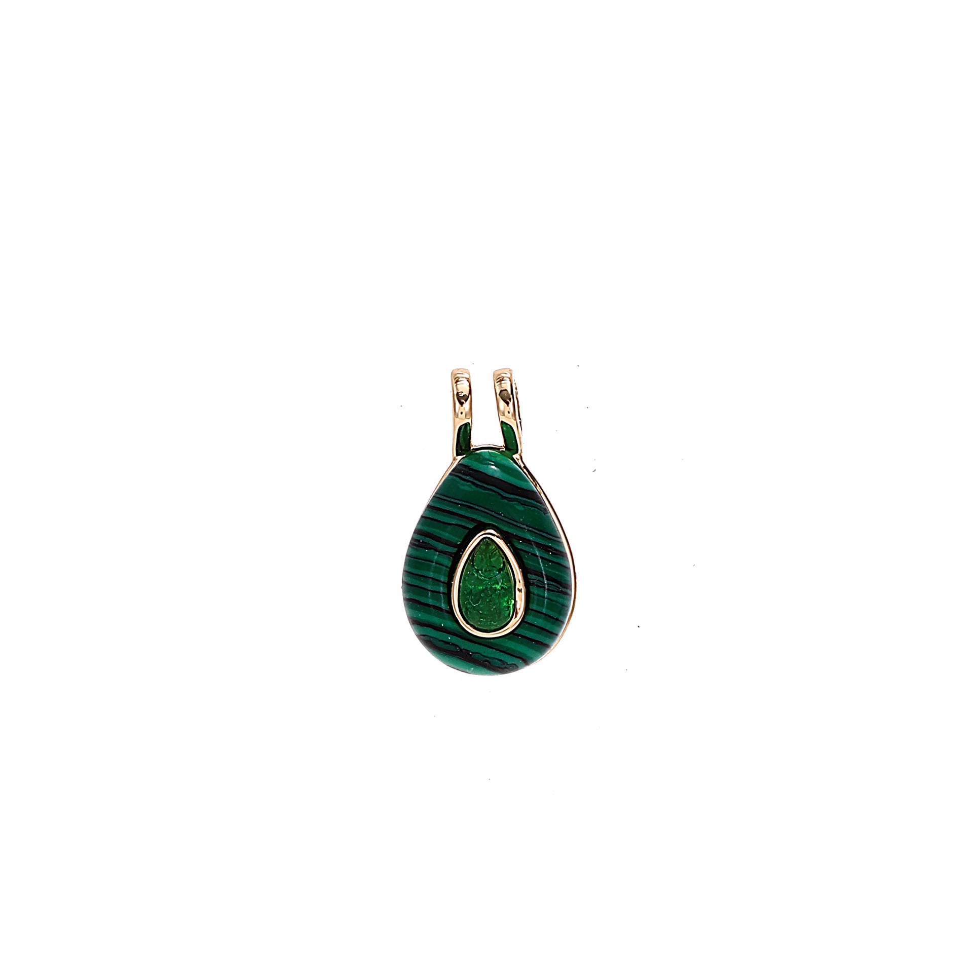Naudia Zircon Birthstone Necklace - May (Natural Stone Pendant) [6CK9LE44]