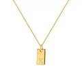 Initial Pendant Box Chain Necklace - Style X [1KGBILDD]