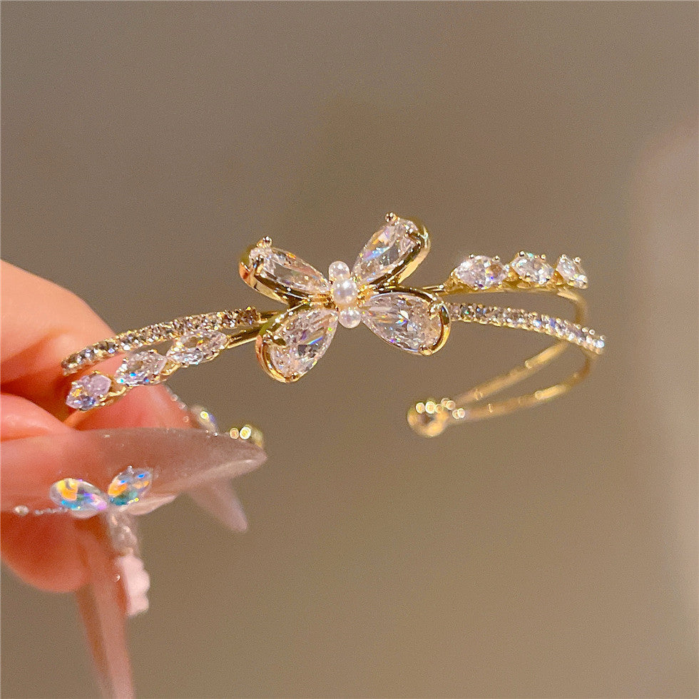 Alizae Elegant Bow Bracelet - Gold [RP56TFTZ]