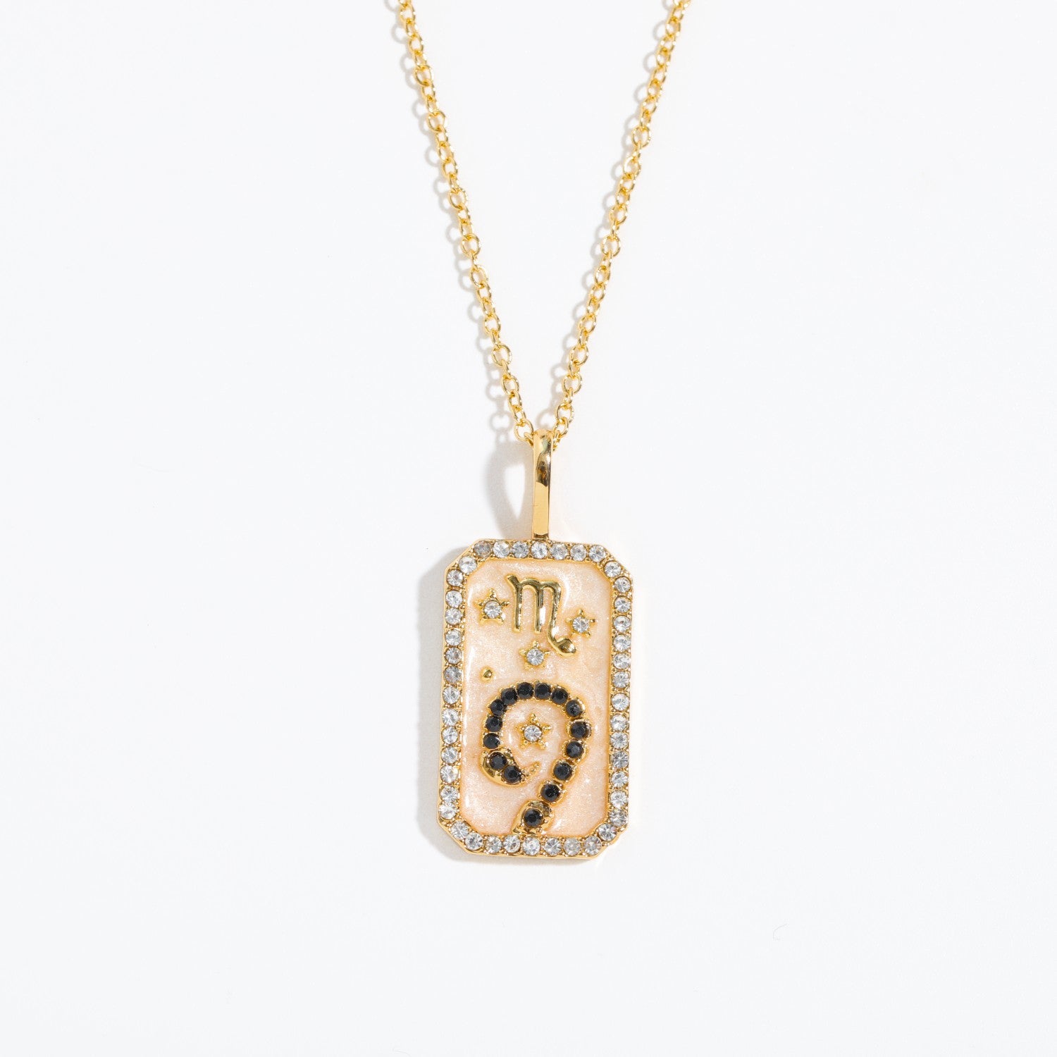 Tariah Zircon Constellation Necklace - Scorpio (Smooth Back) [RQB4CX4I]