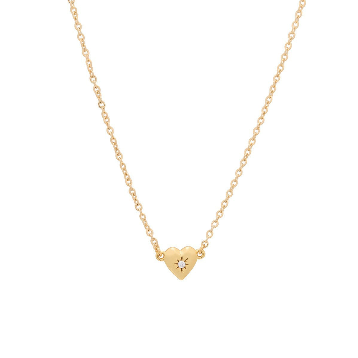Dainty Heart Pendant Necklace - Necklace [YFWDTQMX]