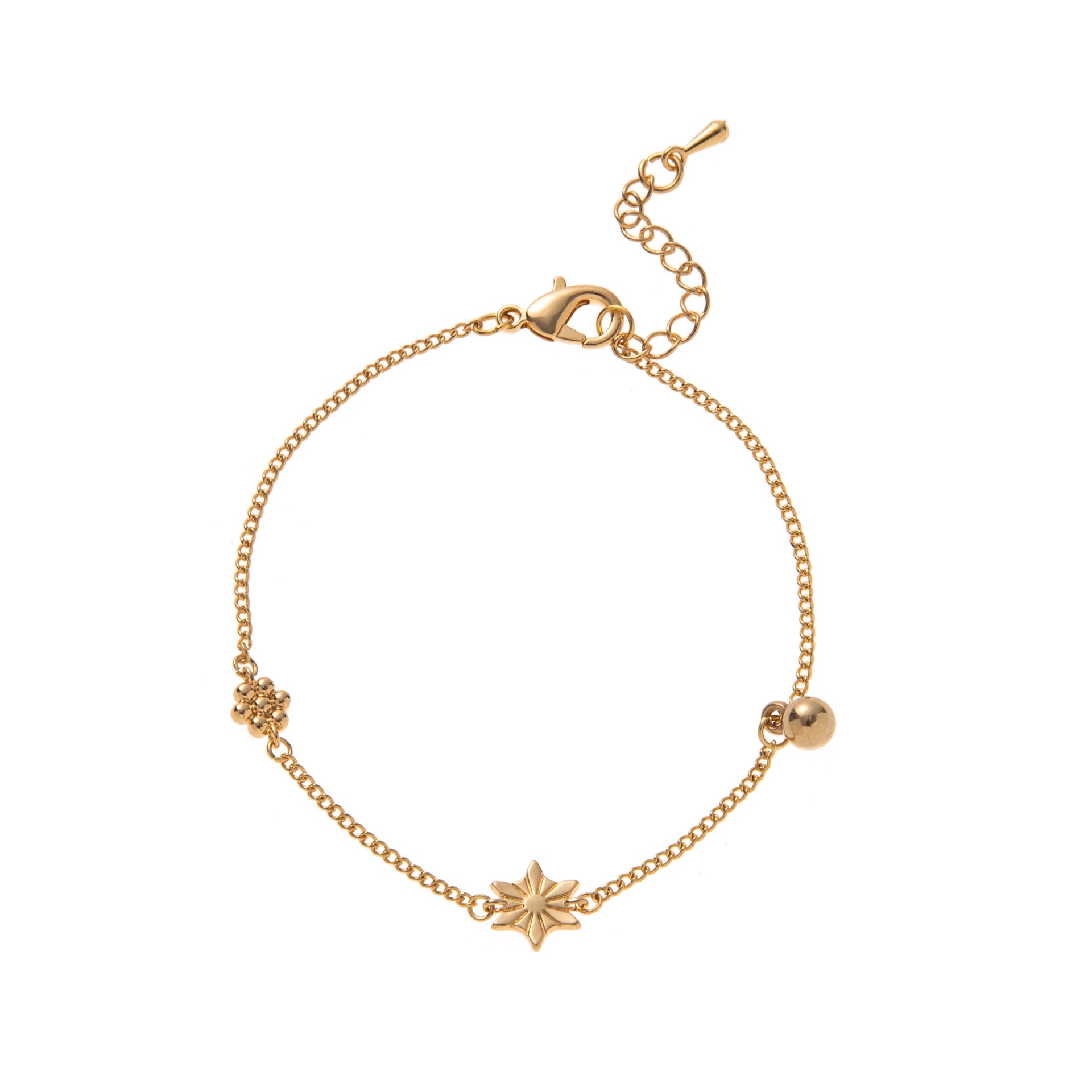Dainty Heart Charm Adjustable Bracelet - Style G [68NP9YW8]