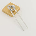 Minimalist Metal Knotted Hairpin - Silver [71UFDMKO]