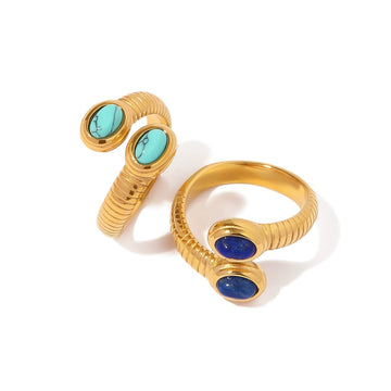 Zelda Snake Gemstone Ring