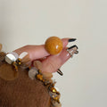 Kelsy Enamel Heart Open Ring - 5 [OCWMUBL3]