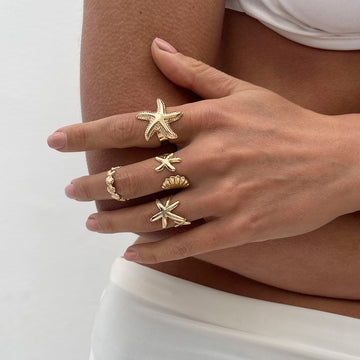 Tyla Ocean-Inspired Ring Set