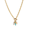 Whimsical Beaded Fish Pendant Necklace - Blue Chili Necklace [4W4I0OBE]
