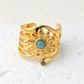 Thais Gold Statement Open Ring - Gold (Style 7) [1V5LB9F3]