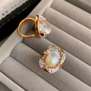 Baroque Pearl Statement Ring