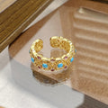 Janell Colorful Enamel Open Ring - Style 12 [42P4EU4Q]