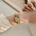 Parnika Gold Rectangle Watch - Gold Style 4 [4EFFK8NE]