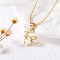 Keaton Enamel Heart Pendant Necklace - White [TK6EOTT5]