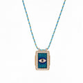 Celestial Charm Pendant Necklace - Blue Eye [WTFORE3B]